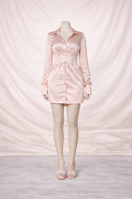 Vanity Blush Dress with Corset