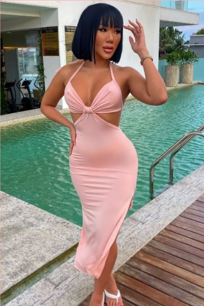 Cut it Out Midi Dress